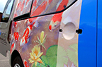 Margoč | Grafický návrh | Polep automobilu | Tlač a plotrovanie na liatu fóliu+lamino